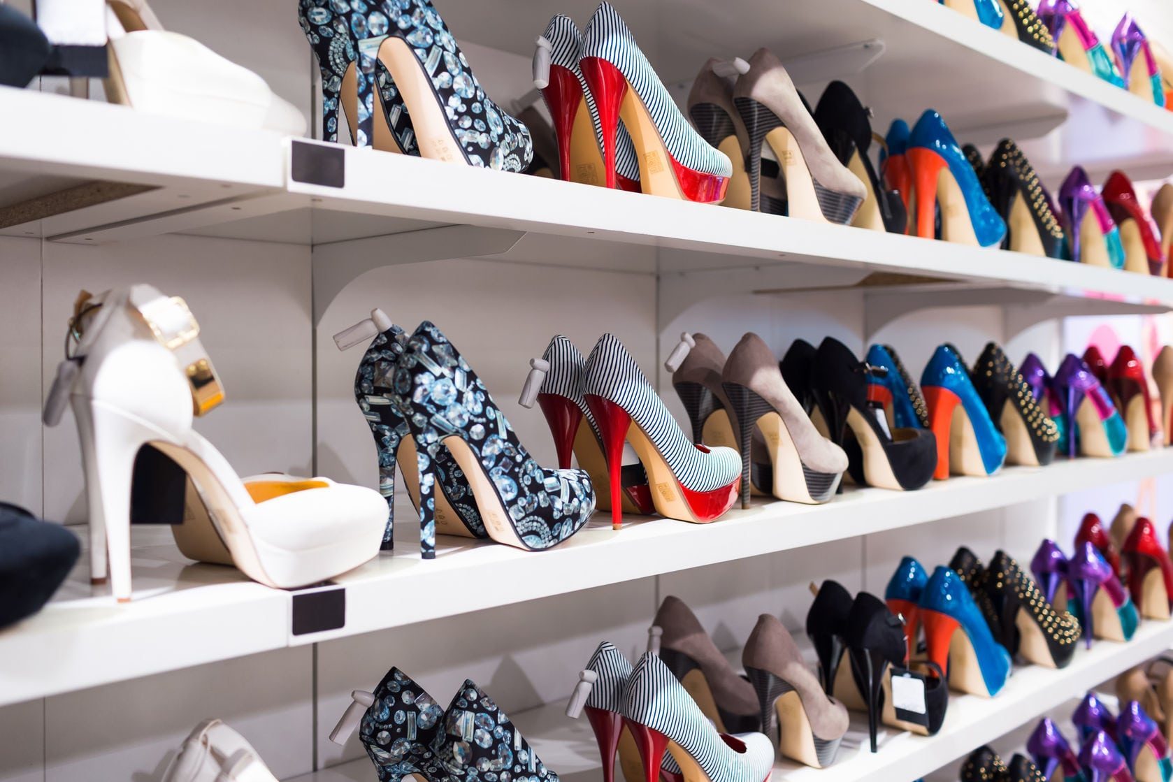 shoes in closet