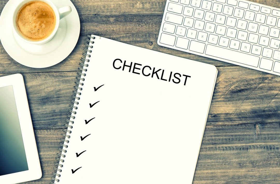 Packing Supply Checklist