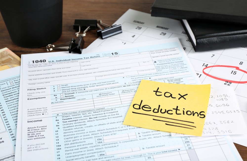 Tax deduction paperwork