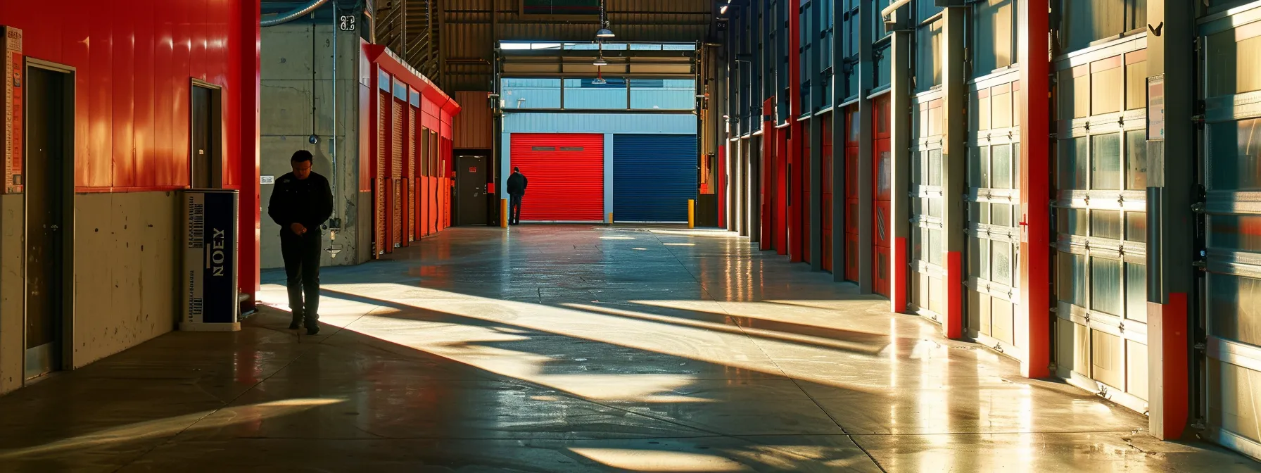 a person comparing prices and negotiating terms with storage facility managers in san francisco.