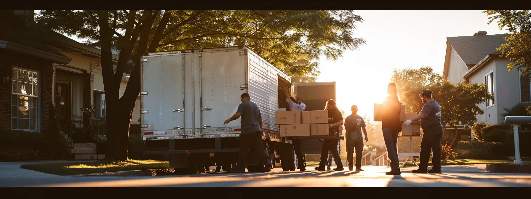 a group of efficient and knowledgeable local movers near you swiftly loading a moving truck with precision and care.