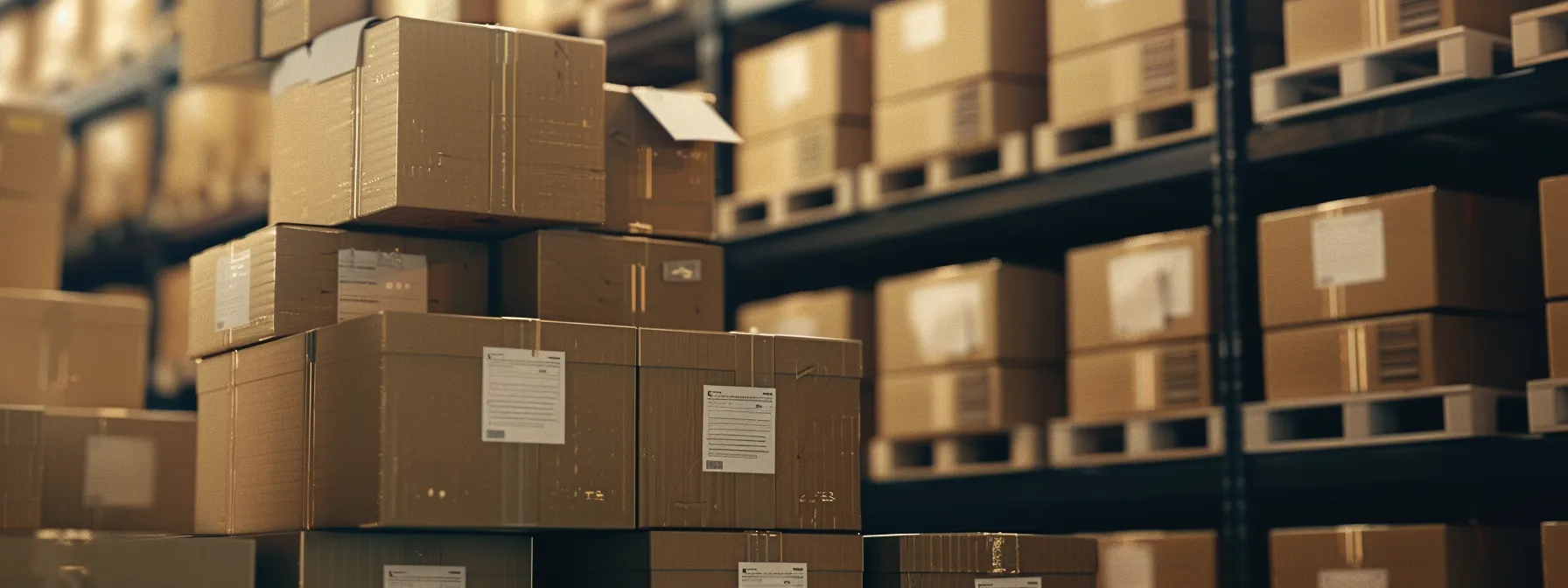 a neatly stacked pile of labeled boxes ready for storage, with a detailed inventory list in hand for easy access.