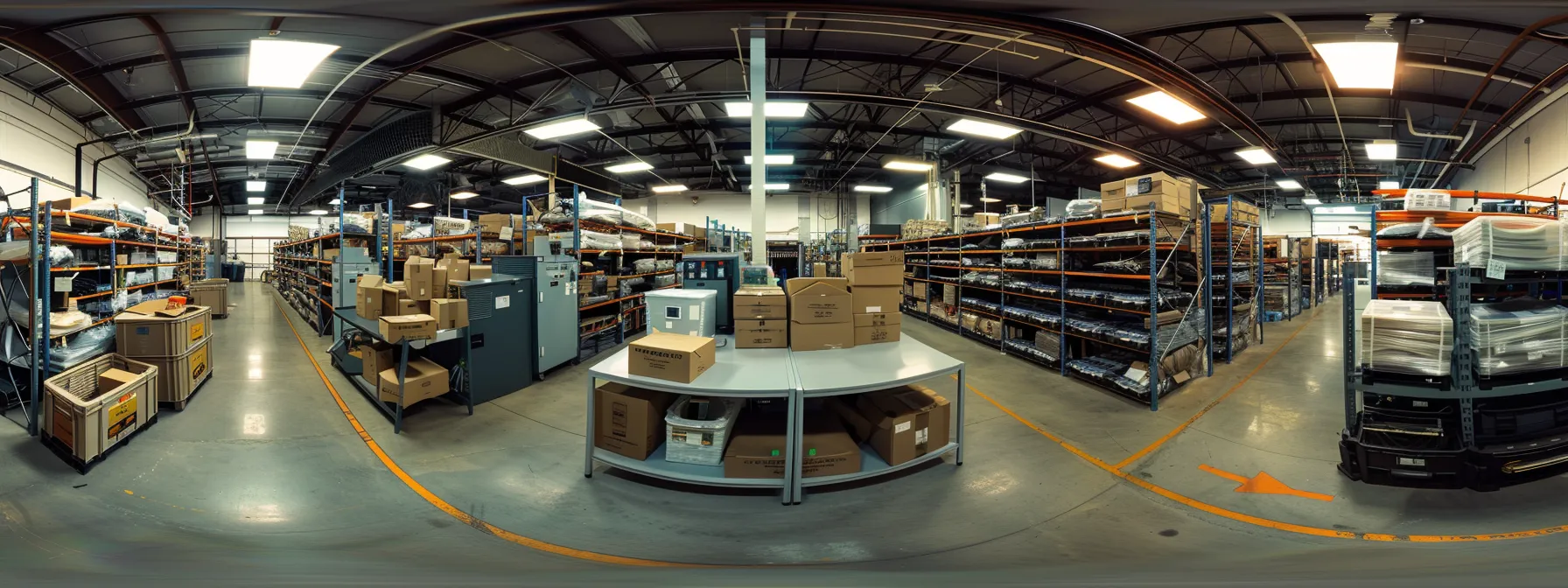 A Bright, Spacious Storage Unit Filled With Neatly Organized Boxes And Secure Locks, Surrounded By High-Tech Surveillance Cameras And Access Control Systems To Ensure The Safety Of Valuable Belongings.