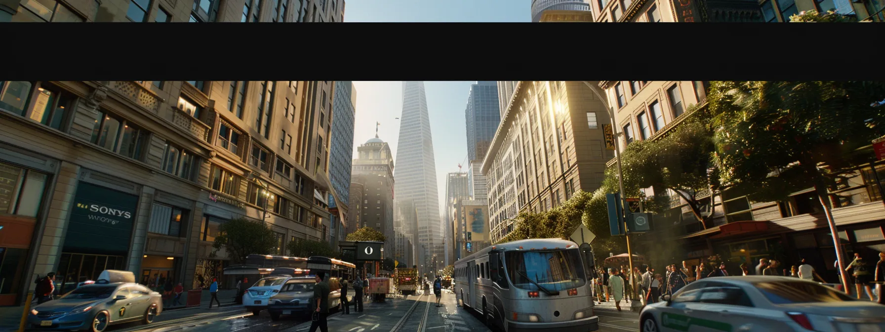 A Bustling San Francisco Street With Skyscrapers In The Background, Showcasing The Urban Landscape And Business-Friendly Environment Of The City.