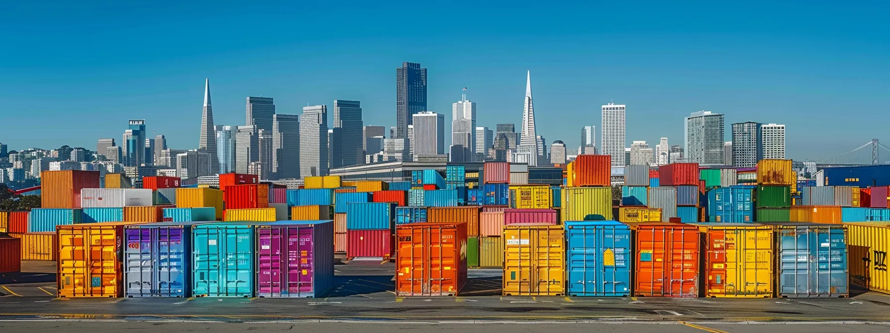 A Colorful Array Of Storage Facilities In San Francisco Showcasing Varying Price Structures And Seasonal Discounts, With Movers Strategizing And Negotiating For The Best Rates Under The City Skyline.