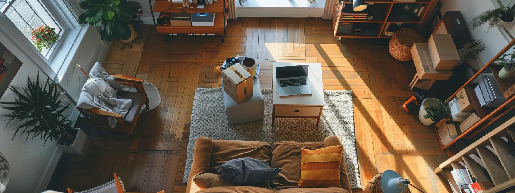 A Couple Creating An Inventory Of Their Belongings For A Stress-Free Small Move In Los Angeles.