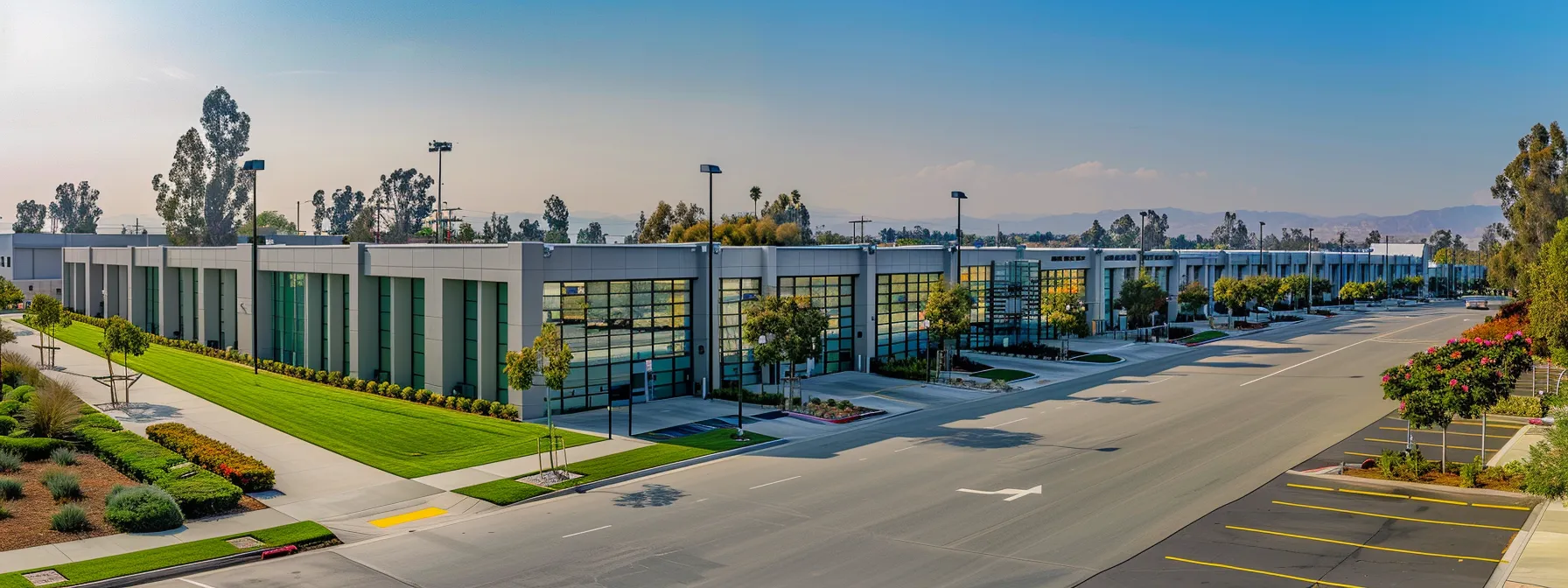 A High-Tech, Climate-Controlled Storage Facility In Orange County, Showcasing Rows Of Secure Units With Keyless Entry Systems And 24/7 Surveillance.