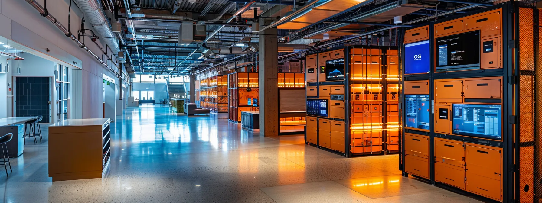 A Modern, High-Tech Storage Facility In Downtown San Francisco, Showcasing Advanced Security Features And Climate Control Systems.