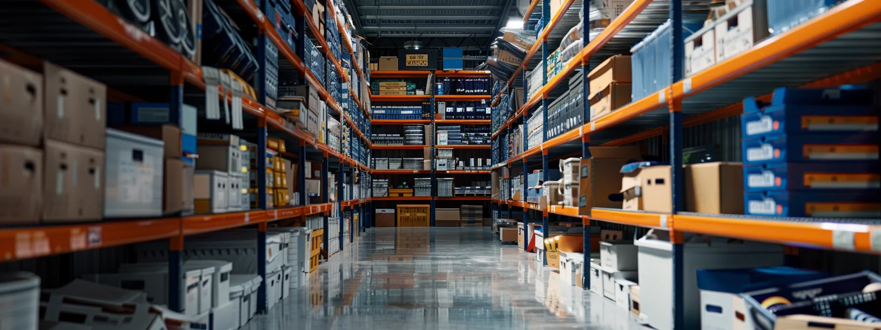 A Neatly Organized Climate-Controlled Storage Unit In Orange County, Featuring Labeled Boxes And Carefully Stacked Belongings, Ensuring Optimal Preservation.