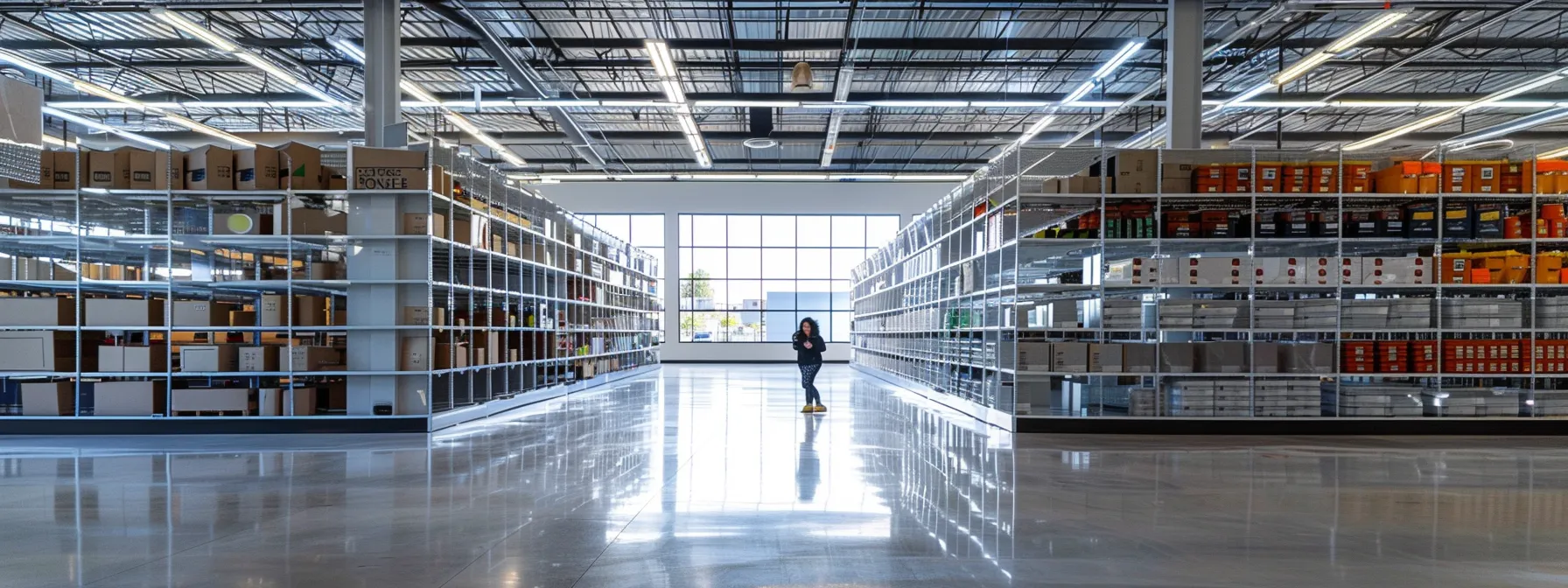 A Person Researching Storage Options In Orange County Carefully Compares Prices And Options At A Clean, Modern Storage Facility Under Bright, Fluorescent Lighting In Irvine, Ca.