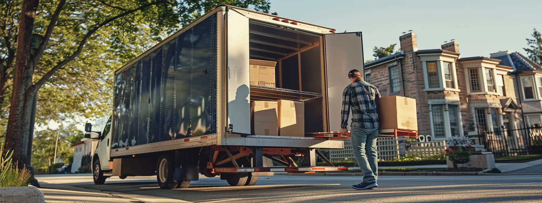 A Professional Interstate Moving Company Carefully Loading Furniture Into A Moving Truck, Ensuring A Safe And Smooth Transition.