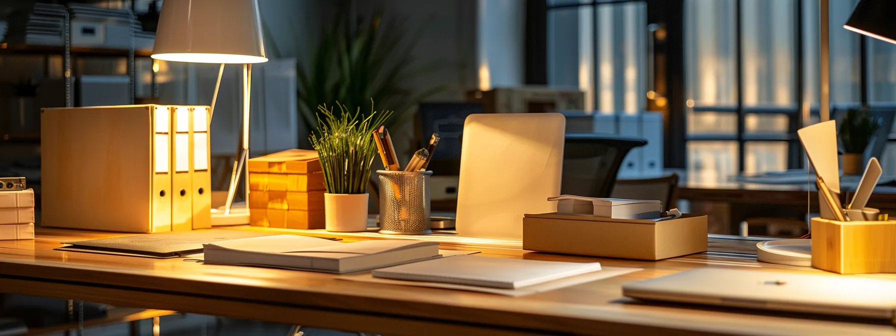 A Professional Packing Expert In Orange County Carefully Inspecting High-Quality Materials And Innovative Technology While Surrounded By Glowing Testimonials And Positive Client Case Studies On A Sleek, Modern Desk In Irvine, Ca.