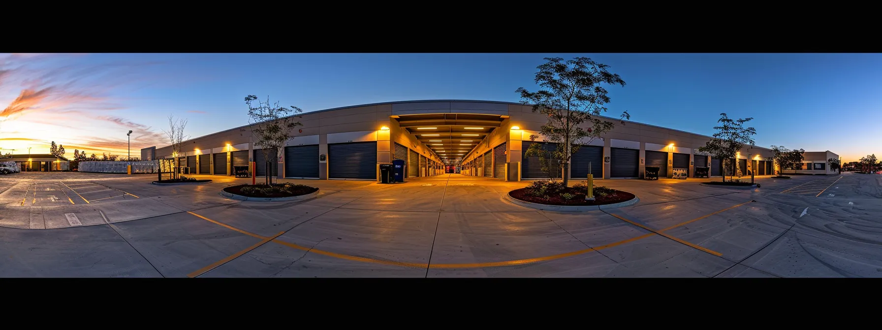 A Well-Lit Storage Facility In Irvine, Ca With Easy Access And Moving Supplies Readily Available.