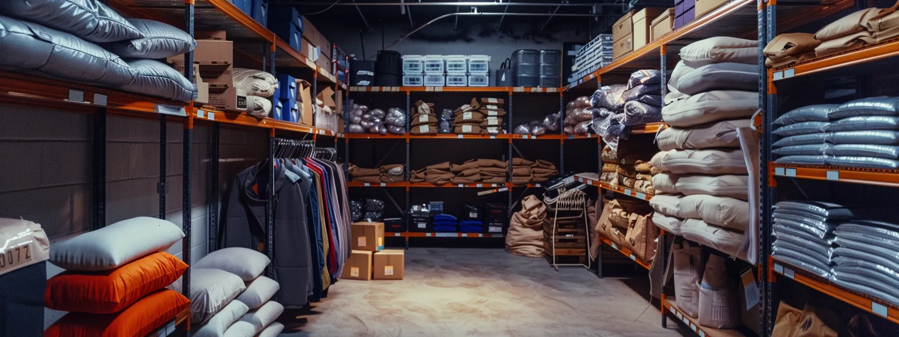 An Organized Climate-Controlled Storage Unit In San Francisco, Showcasing Neatly Arranged Items With Proper Labeling And Protection Against Environmental Damage.