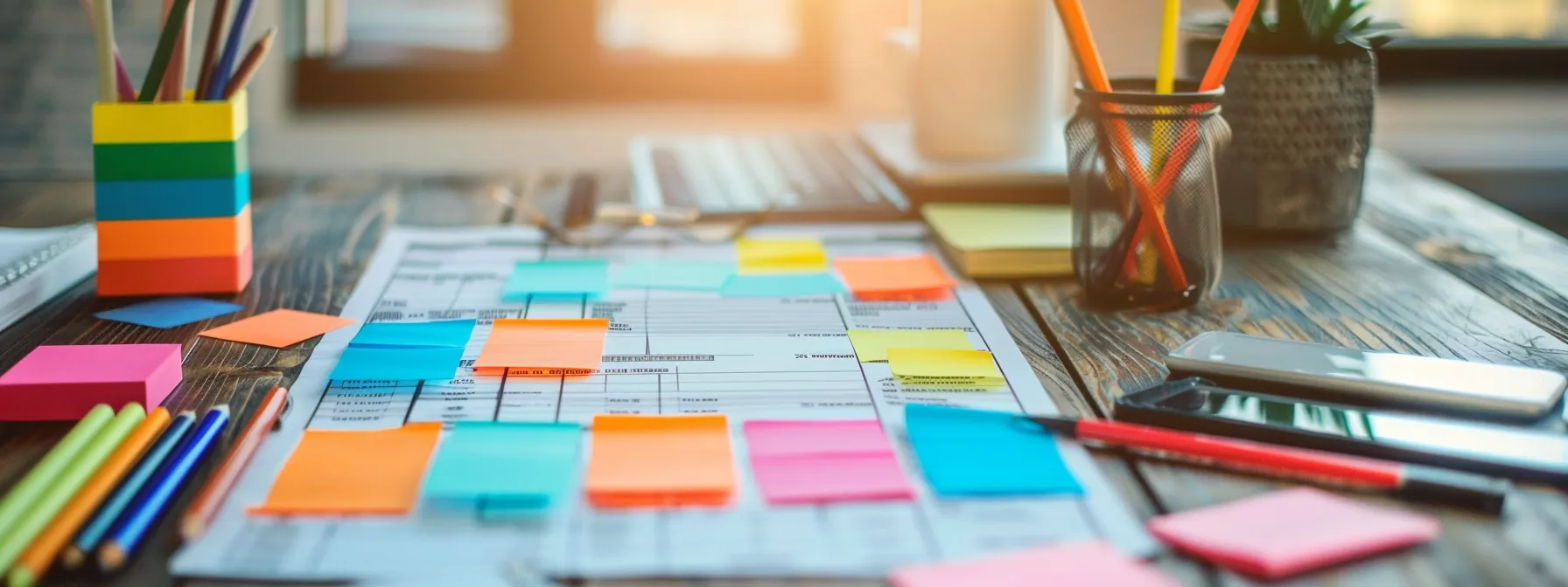 An Organized Moving Checklist Laid Out On A Table With Color-Coded Tasks And Deadlines For A Stress-Free Interstate Move.