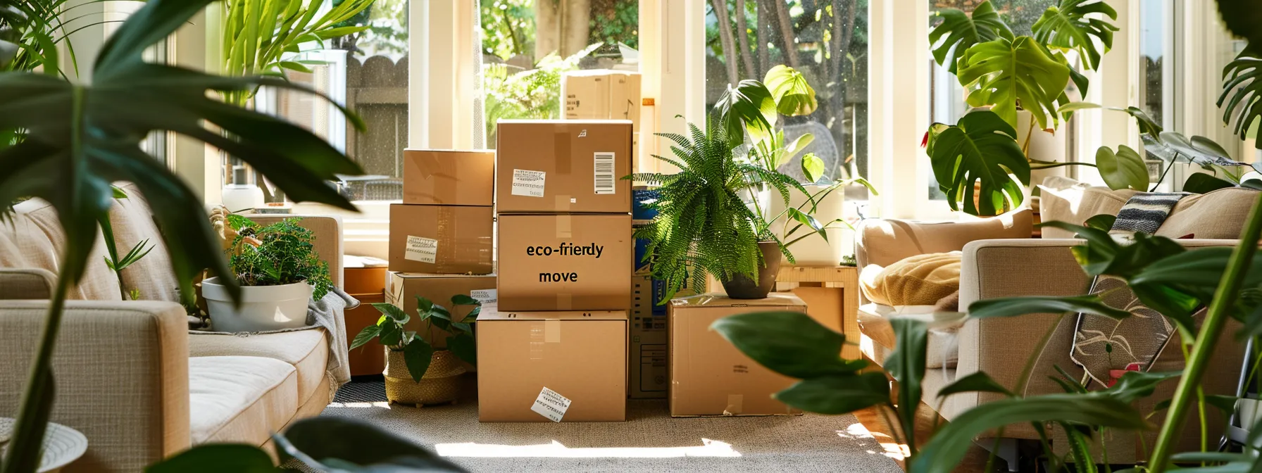 An Outdoor Shot Of A Spacious Living Room Filled With Neatly Stacked Donation Boxes Labeled 