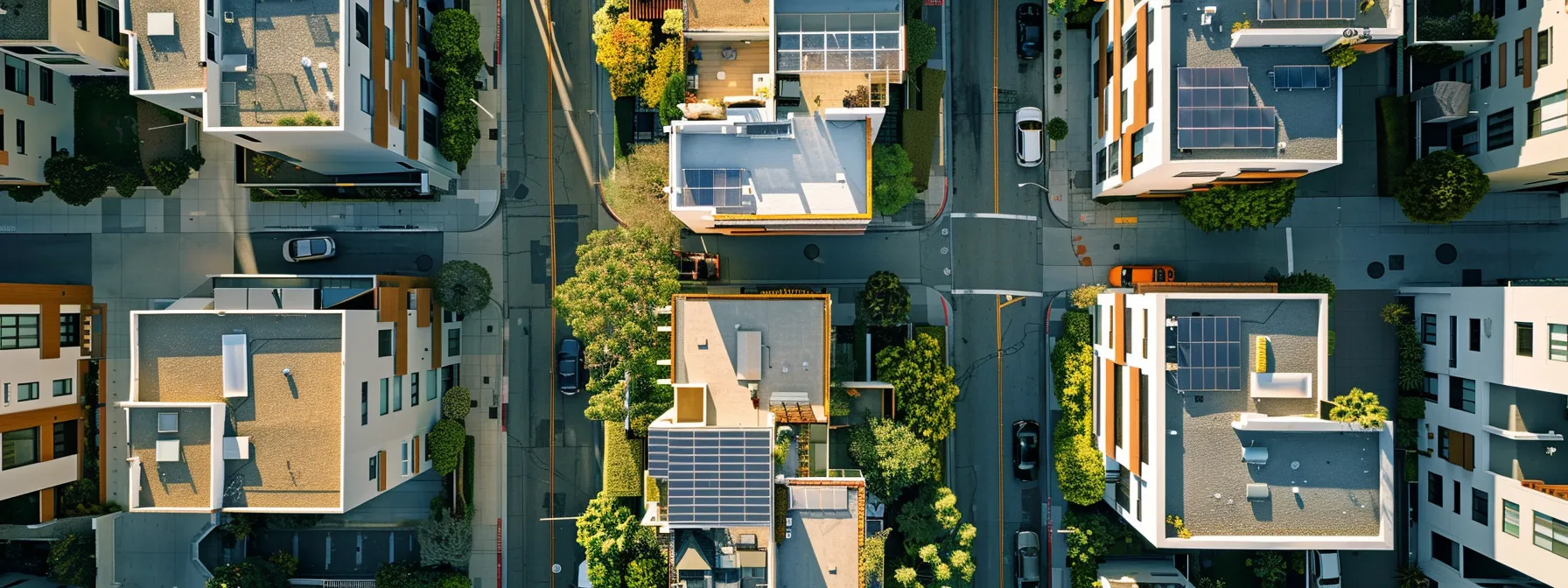 A Bustling Los Angeles Street Scene With Diverse Housing Options, From Modern High-Rise Apartments To Cozy Suburban Homes, Showcasing The Range Of Housing Costs In The City.