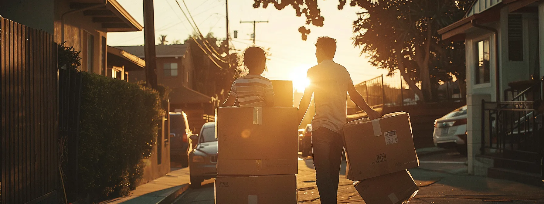 A Family Happily Packing Cardboard Boxes With Practical Insights From La Home Packers For Their Stress-Free Move In Downtown Los Angeles.