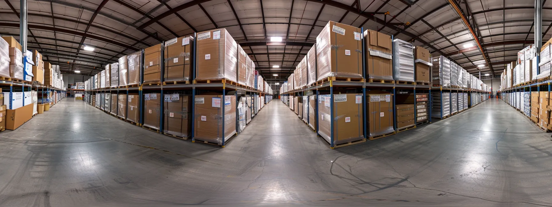 A Neatly Organized Storage Unit In Orange County Maximizes Space With Labeled Boxes And Protective Covers, Ensuring Easy Access And Safety For Belongings.