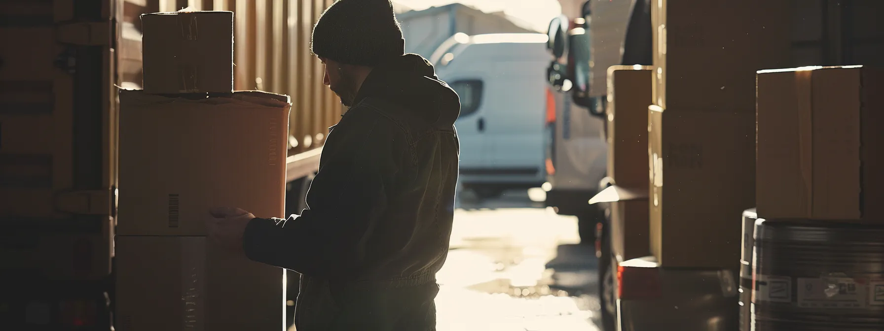 A Person Carefully Documenting The Condition Of Their Belongings Before A Moving Company Truck, Emphasizing Organization And Accountability Throughout The Process.