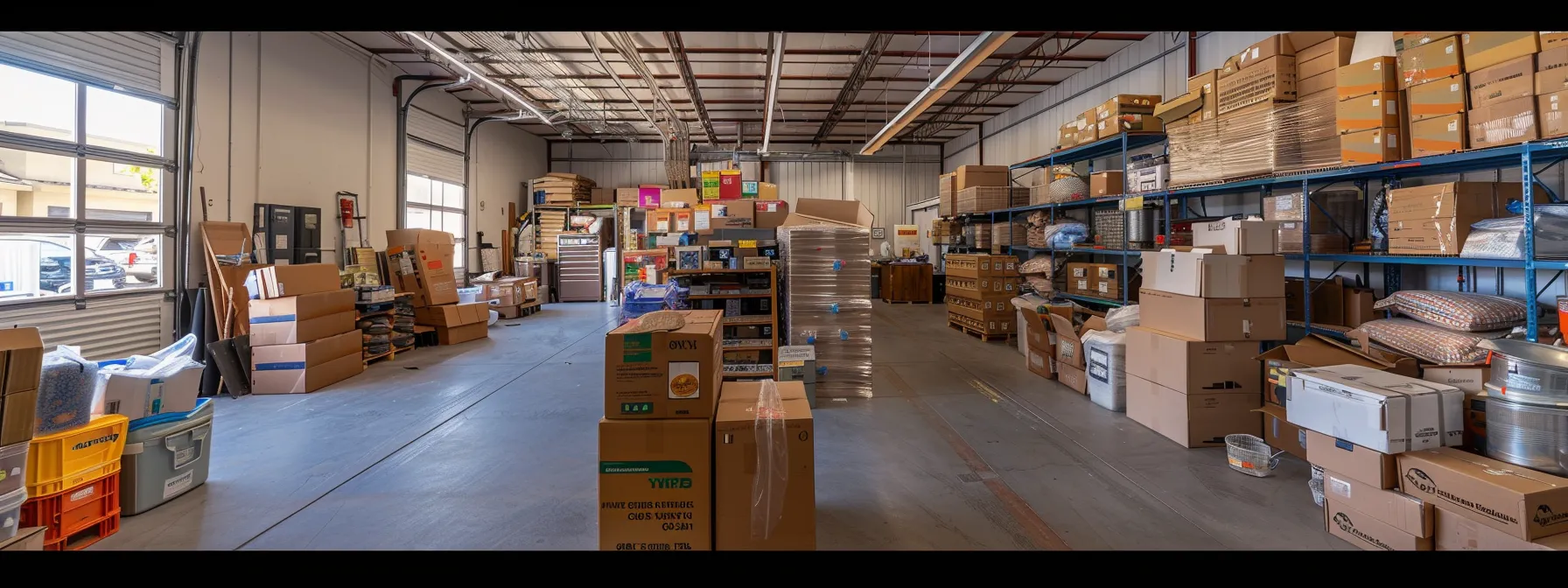 A Spacious Orange County Storage Unit Filled With Neatly Organized Seasonal Items, Moving Boxes, And Business Inventory, Showcasing The Convenience And Versatility Of Short-Term Storage Solutions In Irvine, Ca.