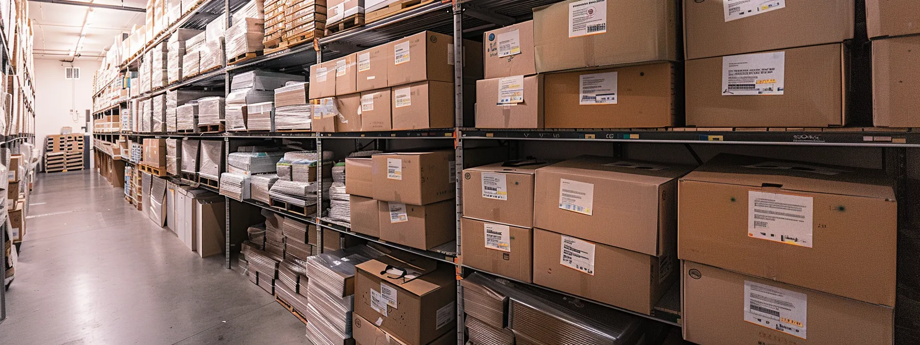 A Stack Of Clearly Labeled, Durable Boxes Filled With Items For Long-Term Storage In A Spacious Los Angeles Storage Unit.