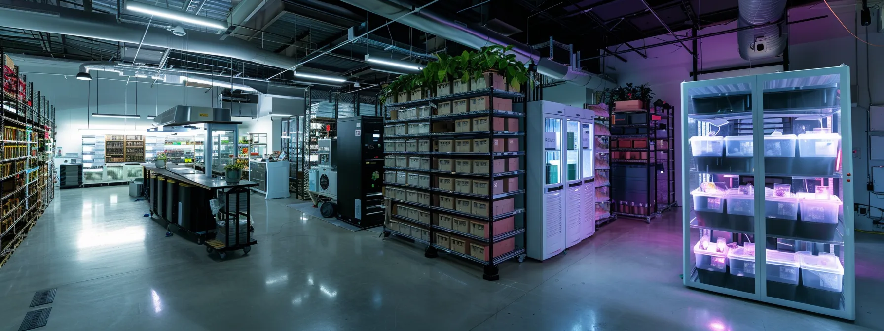 A State-Of-The-Art Climate-Controlled Storage Unit In Los Angeles Showcasing Various Secure Storage Options For Sensitive Items.