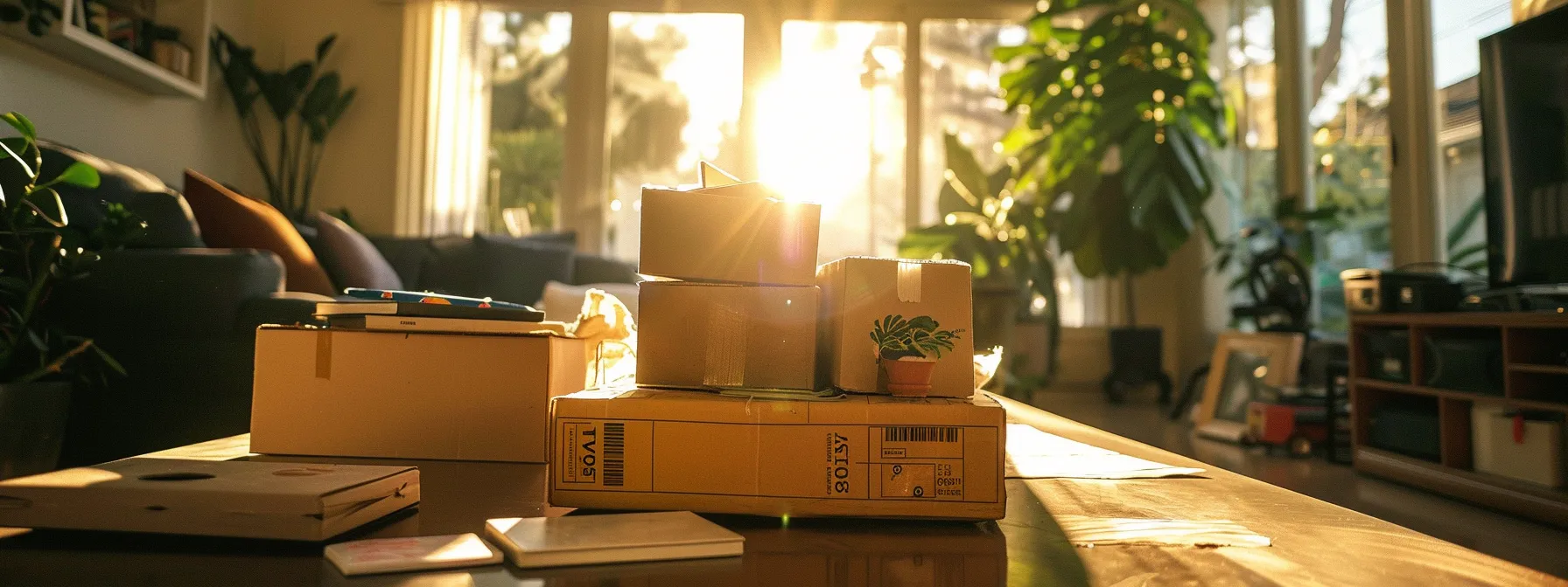 A Table Covered With Detailed Estimates And Service Descriptions From Different Movers In Los Angeles, Highlighting The Importance Of Comparing Quotes And Services When Choosing Residential Movers.