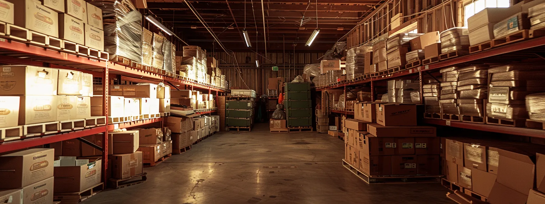 A Well-Organized Storage Unit In Irvine, Ca, Filled With Neatly Stacked Boxes And Labeled Containers, Providing A Secure And Optimized Space For Personal Belongings And Assets.