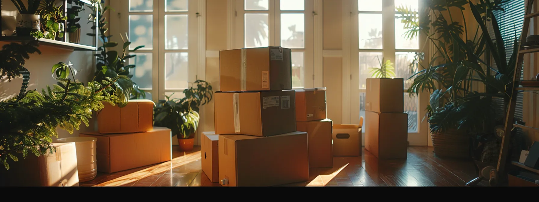 Residential Movers Using Recyclable Materials And Reducing Waste While Packing Items In An Eco-Friendly Manner During A Move In Los Angeles.