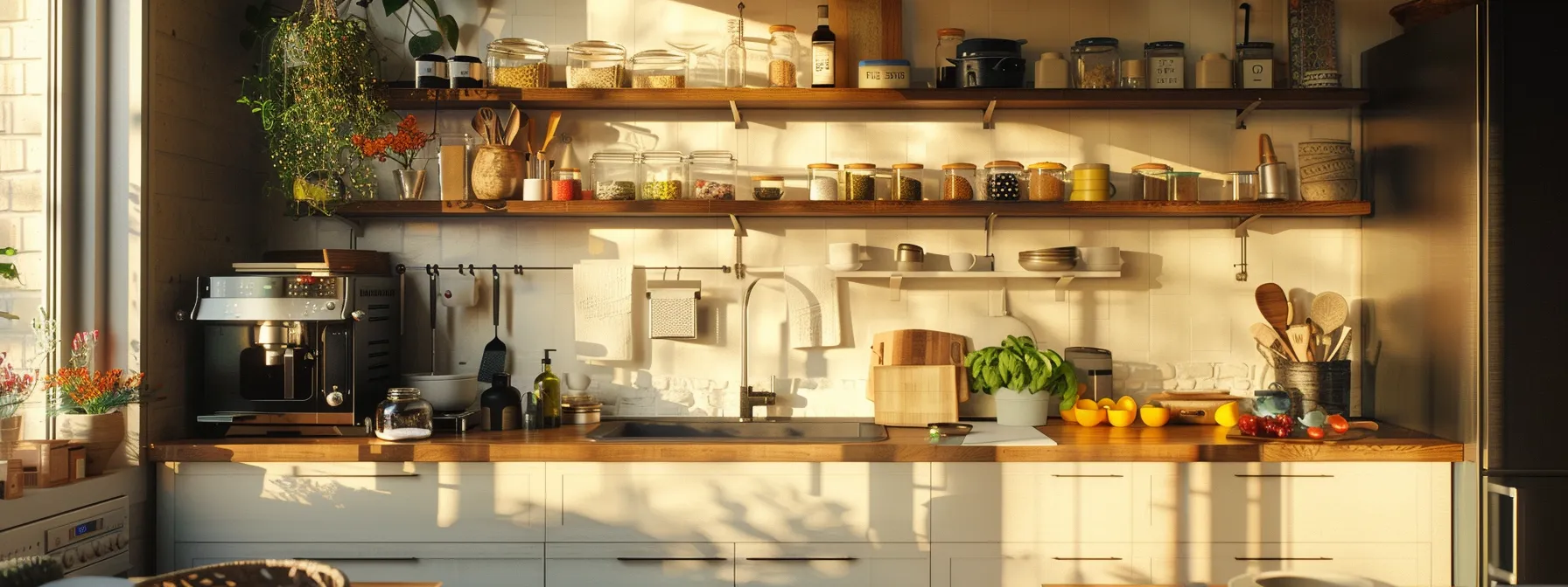 Transforming A Sunny Los Angeles Kitchen Into A Vibrant, Functional Space With Unpacked Essentials And Personalized Touches.